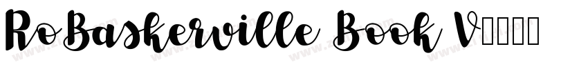 RoBaskerville Book V字体转换